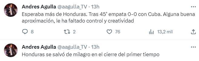 ”Penoso”, “conformistas”, “no estamos para competir”: prensa deportiva arremete contra Honduras tras empate ante Cuba