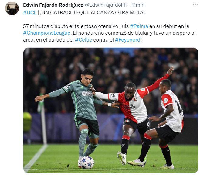 ”Superó muchos obstáculos”, “gran actuación”, “dio su primer paso”: prensa hondureña se rinde en elogios a Luis Palma tras debutar en Champions