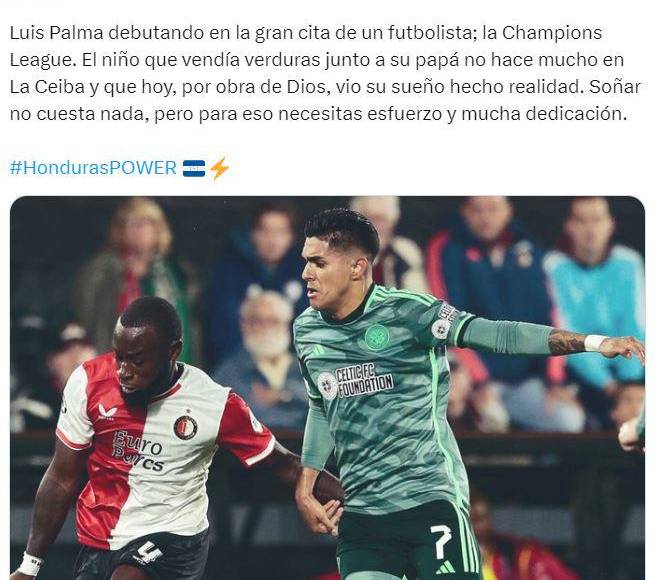 ”Superó muchos obstáculos”, “gran actuación”, “dio su primer paso”: prensa hondureña se rinde en elogios a Luis Palma tras debutar en Champions