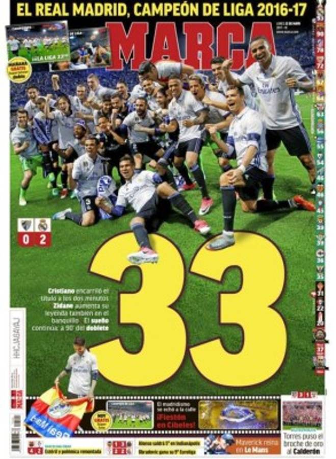 La prensa española destaca la 'reconquista' de la Liga por el Real Madrid  