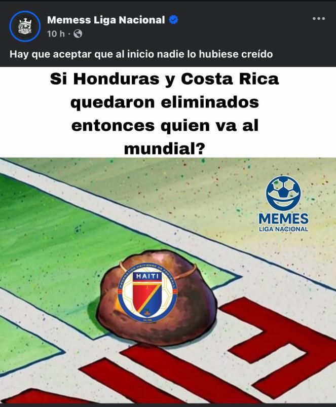 Para reír: Los memes que dejó la eliminación de Honduras y Costa Rica del Mundial 2026