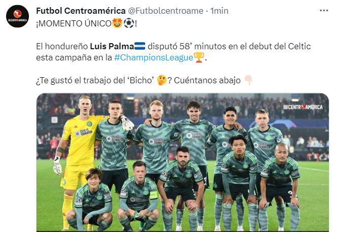 ”Superó muchos obstáculos”, “gran actuación”, “dio su primer paso”: prensa hondureña se rinde en elogios a Luis Palma tras debutar en Champions