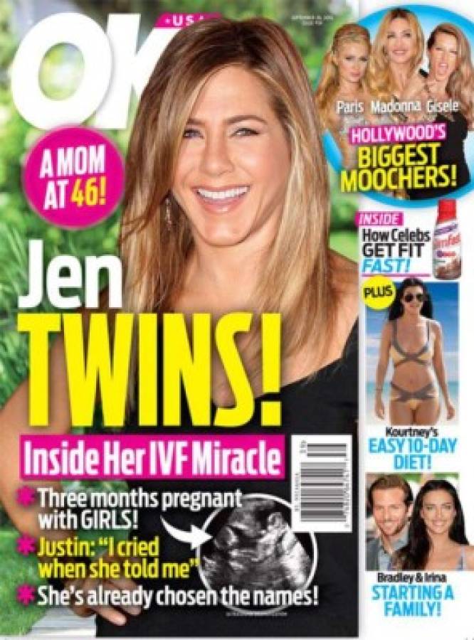 Jennifer Aniston podría estar embarazada de mellizos
