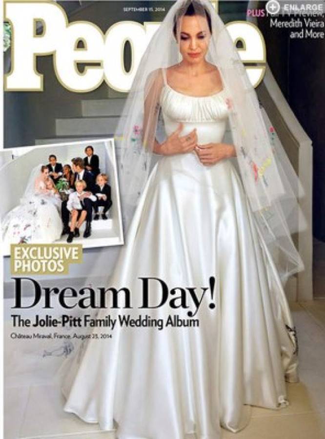 El vestido que usó en su boda Angelina Jolie