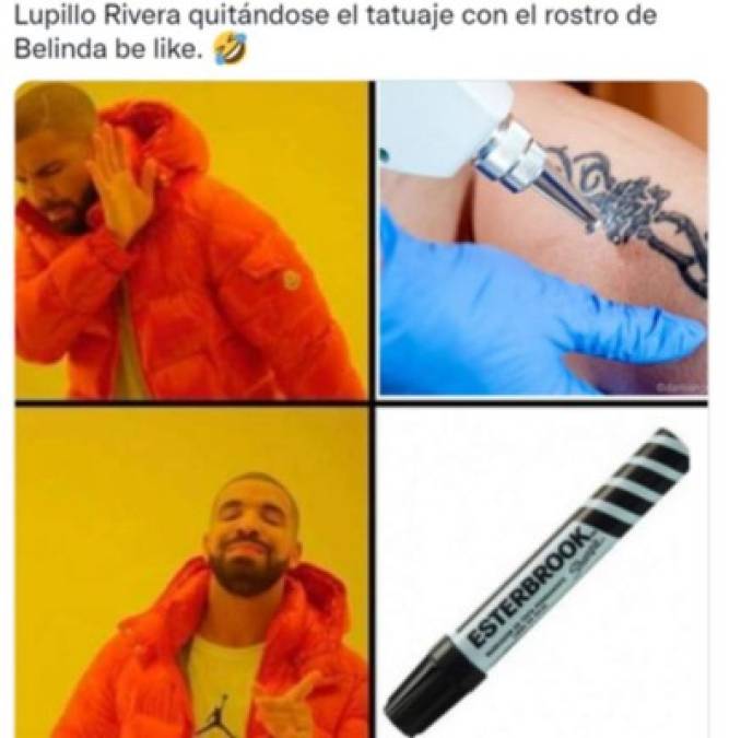 FOTOS: Los mejores memes de Lupillo Rivera y su tatuaje para cubrir el rostro de Belinda