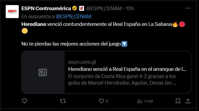 Lo que dicen los medios de Costa Rica luego de goleada de Herediano a Real España