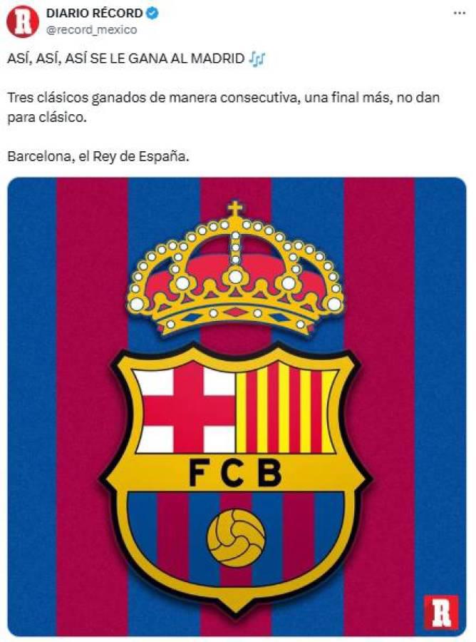 Así reaccionaron periodistas tras título de Barcelona en Copa del Rey sobre Real Madrid Así reaccionaron periodistas tras título de Barcelona en Copa del Rey sobre Real Madrid