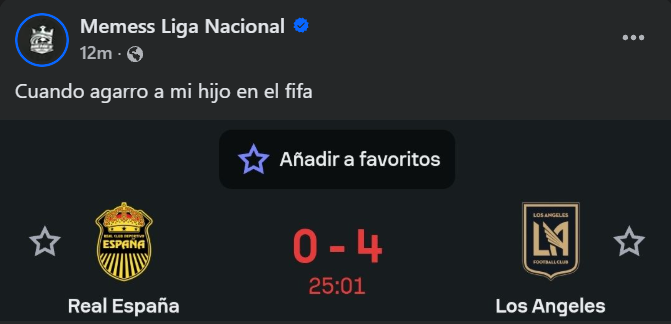 ¡Para reír! Los memes que dejó la goleada de Los Ángeles FC a Real España en la Concacaf Champions Cup