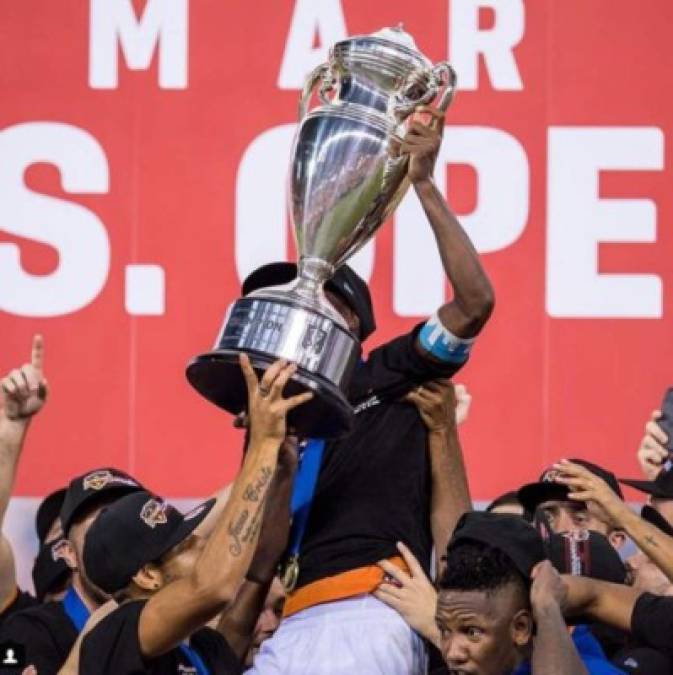 Así celebraron los hondureños del Houston Dynamo el título de la Us Open Cup
