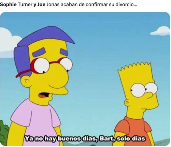 Joe Jonas y Sophie Turner ponen fin a su matrimonio y las redes explotan con memes