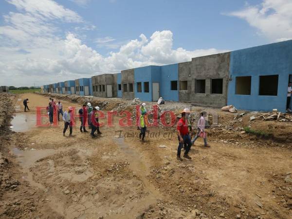 La Residencial Hernández, en Balcanes, Choluteca, va muy avanzada.