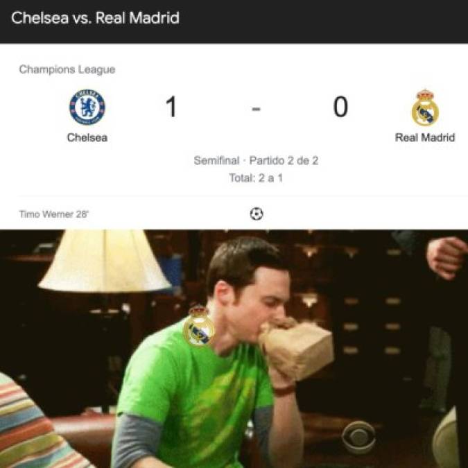 Memes destrozan al Real Madrid tras eliminación ante el Chelsea en la Champions