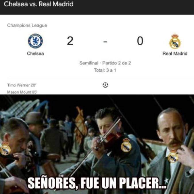 Memes destrozan al Real Madrid tras eliminación ante el Chelsea en la Champions