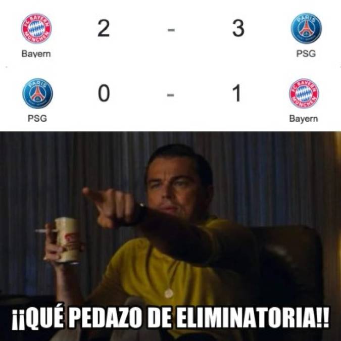 Los memes que dejó la clasificación del PSG ante el Bayern Múnich