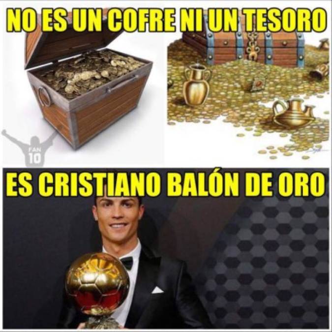 Los mejores memes que nos dejó el quinto Balón de Oro para Cristiano Ronaldo