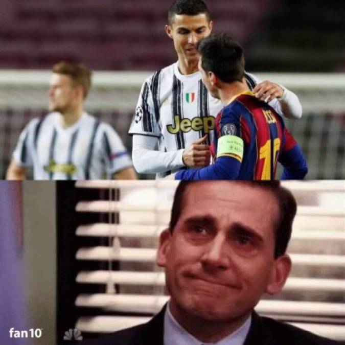 Con Cristiano como gran protagonista; los imperdibles memes del Barça-Juve
