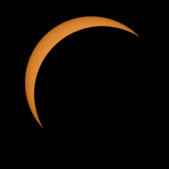 Las imágenes que no vio del eclipse solar