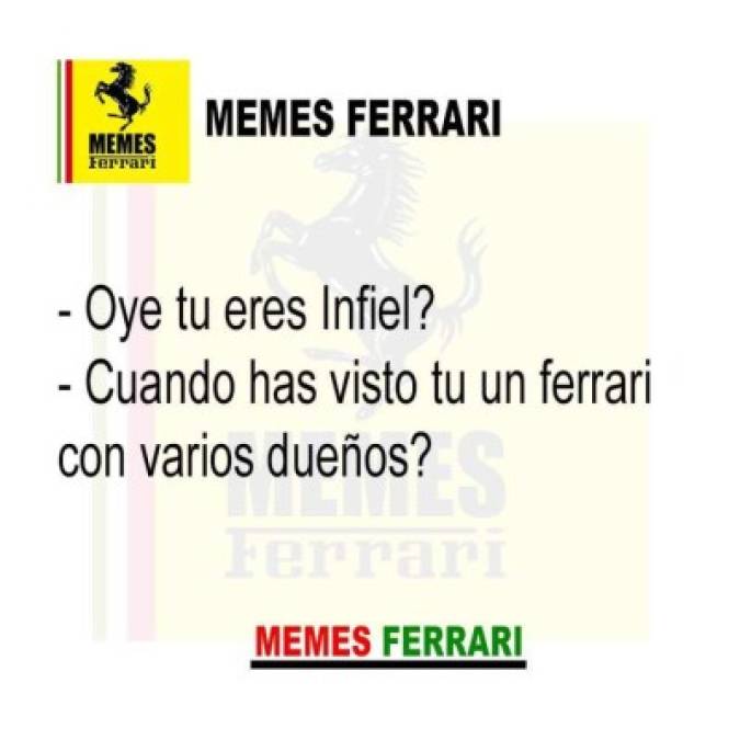 Los más divertidos memes de Ferrari que llenaron las redes sociales
