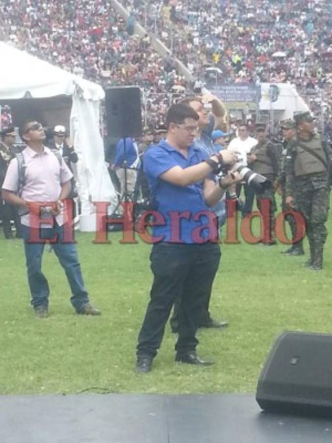 La inusual aparición del hijo de Juan Orlando Hernández en los desfiles patrios