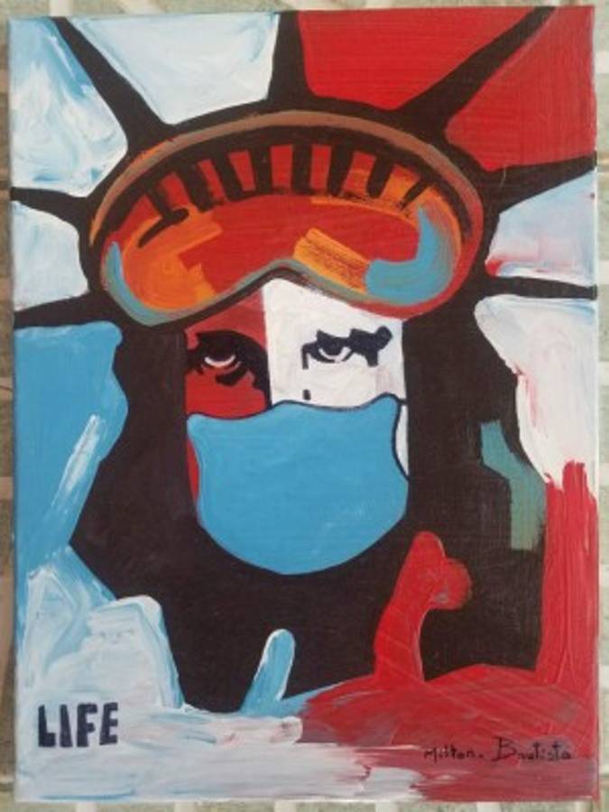 Las series “Vida” y “Tiempos de cuarentena” reflejan el estilo de arte pop que ha caracterizado su obra.