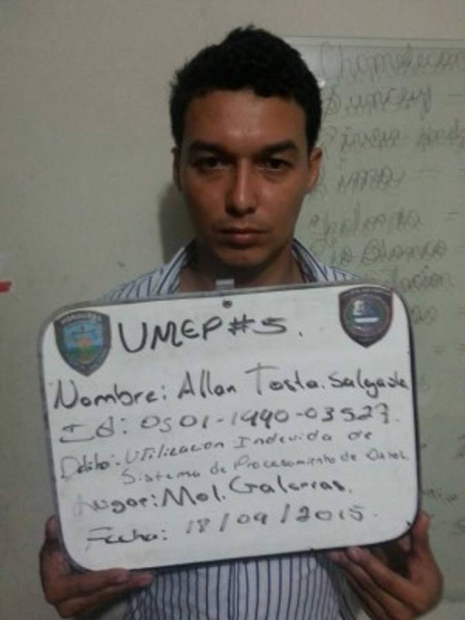 Caen dos supuestos clonadores de tarjetas de crédito en San Pedro Sula