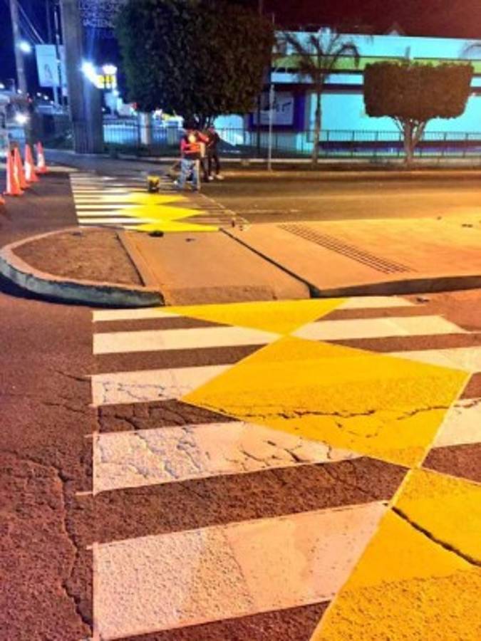 Nuevo diseño de pasos de cebra