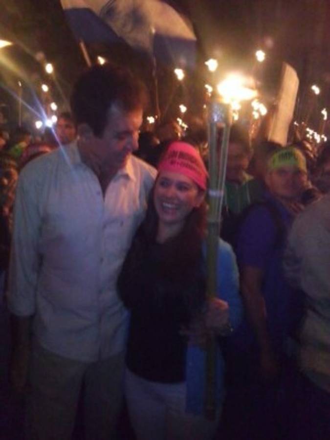 Así se vivió la Marcha de las Antorchas en Tegucigalpa