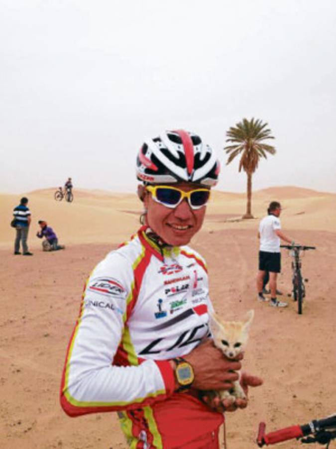 Ciclista hondureño Milton Ramos ahora es el zorro del desierto