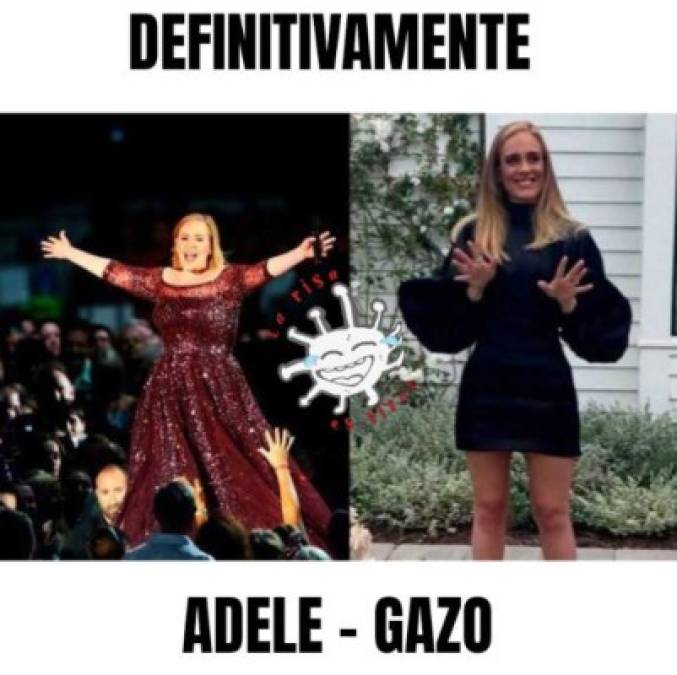 Adele causa furor por pérdida de peso y las redes se inundan de memes
