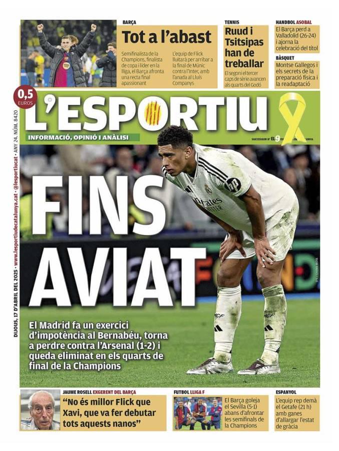 Solo un sueño: Así amanecieron las portadas de los medios tras eliminación del Real Madrid