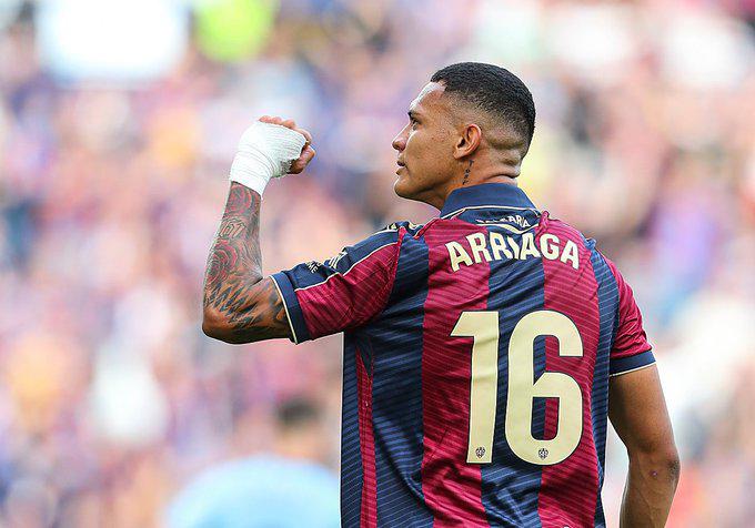 Kervin Arriaga podría dejar el Levante y marcharse a la Serie A de Italia