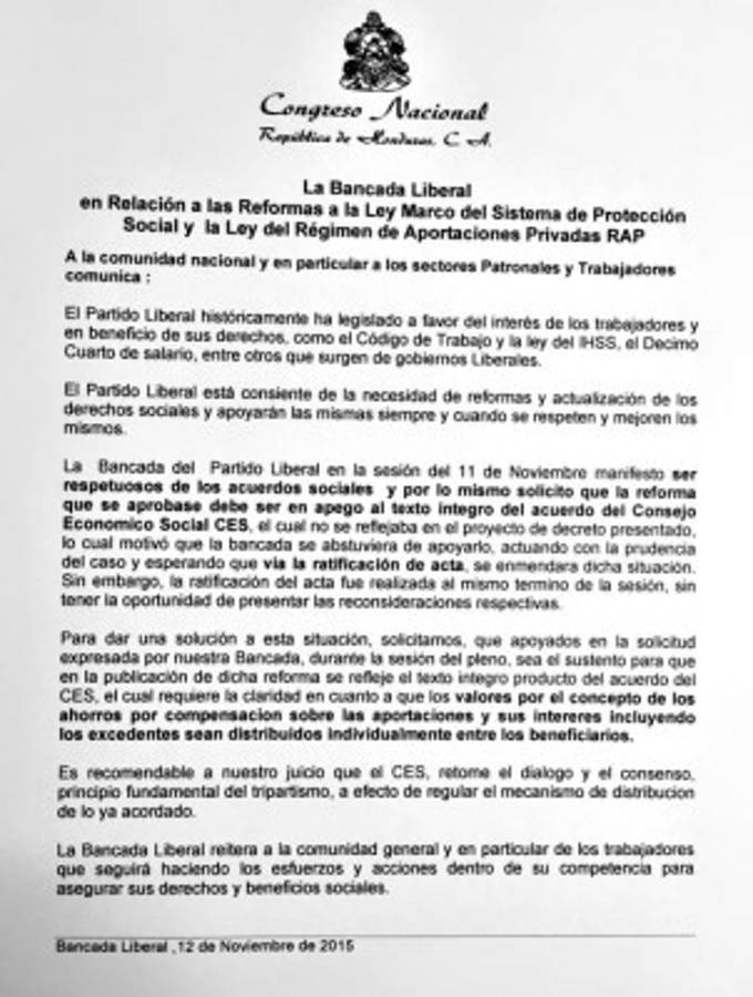 Bancada pide incluir acuerdo del CES