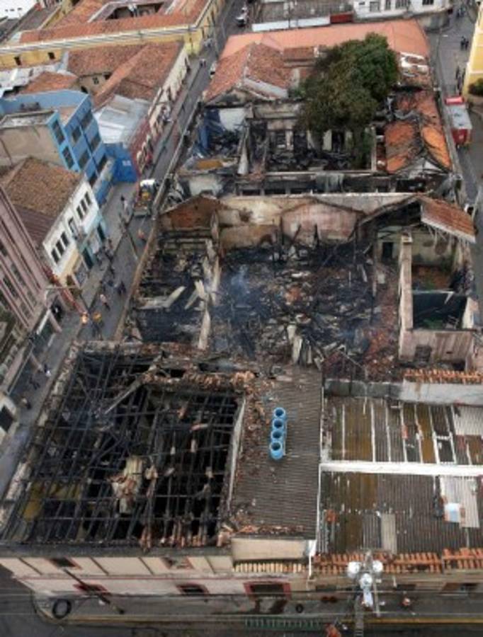 En investigación causas del voraz incendio en el centro capitalino