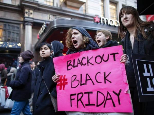 El boicot a la jornada de compras llegó hasta Nueva York.