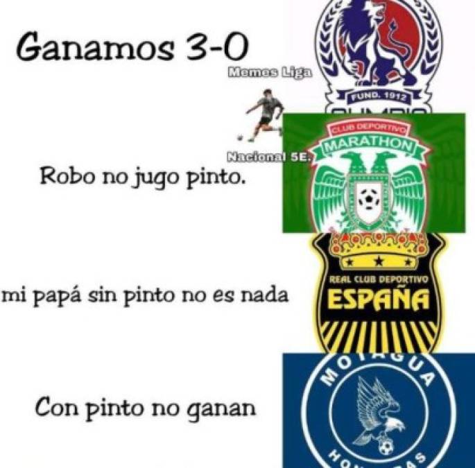 Motagua protagoniza los crueles memes tras el triunfo de Olimpia ante Lobos UPNFM