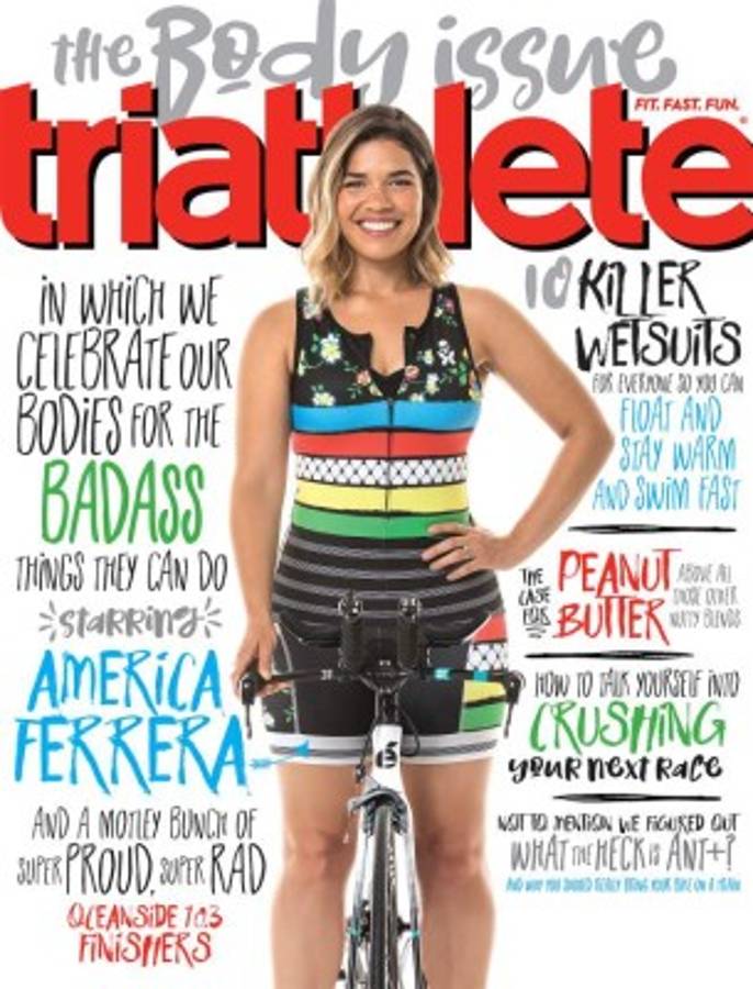 Portada de la revista Triathleteen su edición de julio, que protagoniza la hondureña.