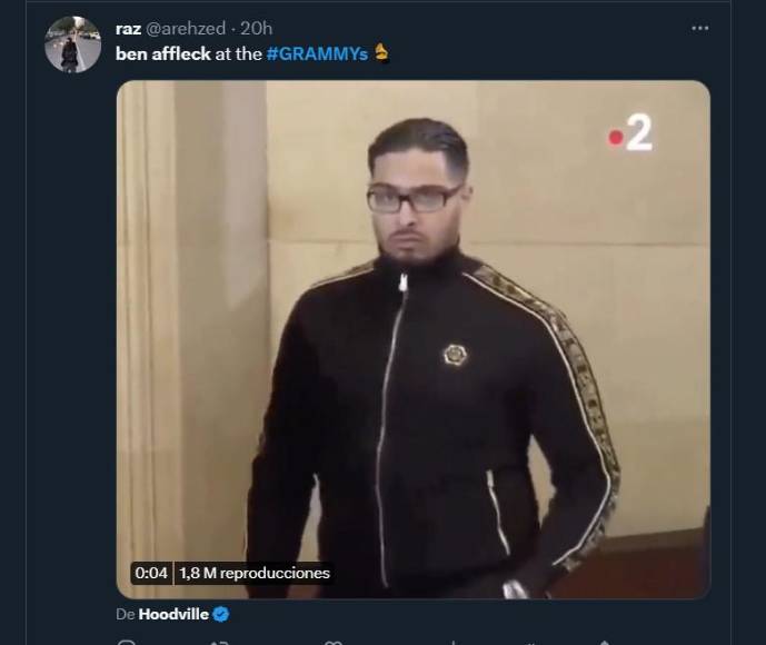 Cara de Ben Affleck en los Grammy deja imperdibles memes