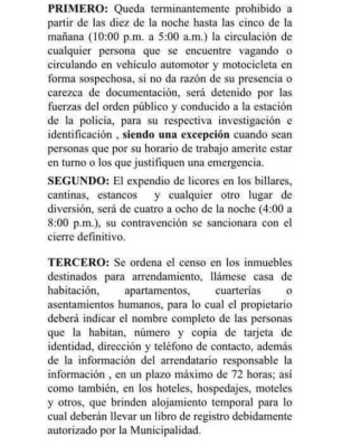 Toque de queda en Talanga por 45 días ante ola de inseguridad