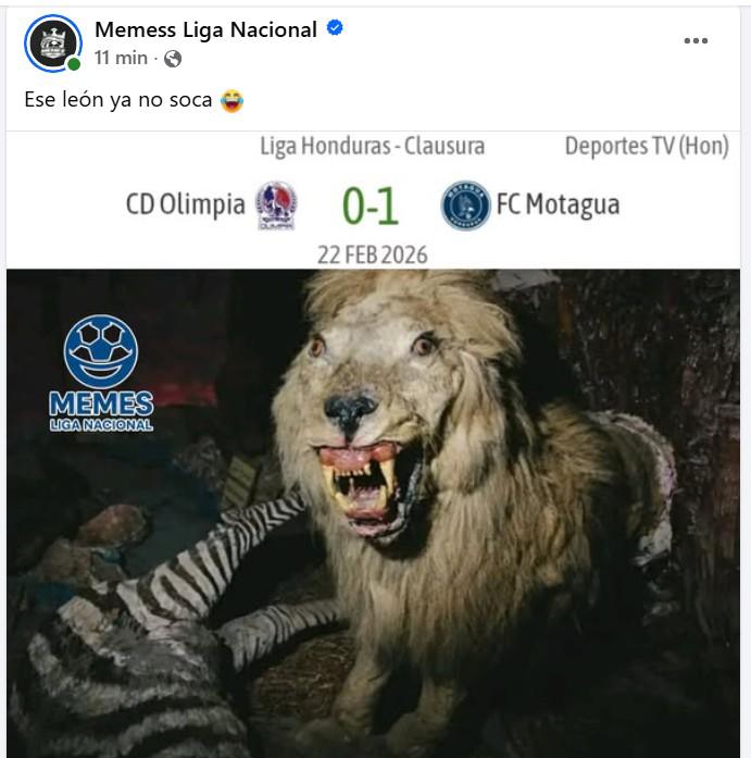 Divertidos memes no perdonan al Olimpia tras perder clásico ante Motagua
