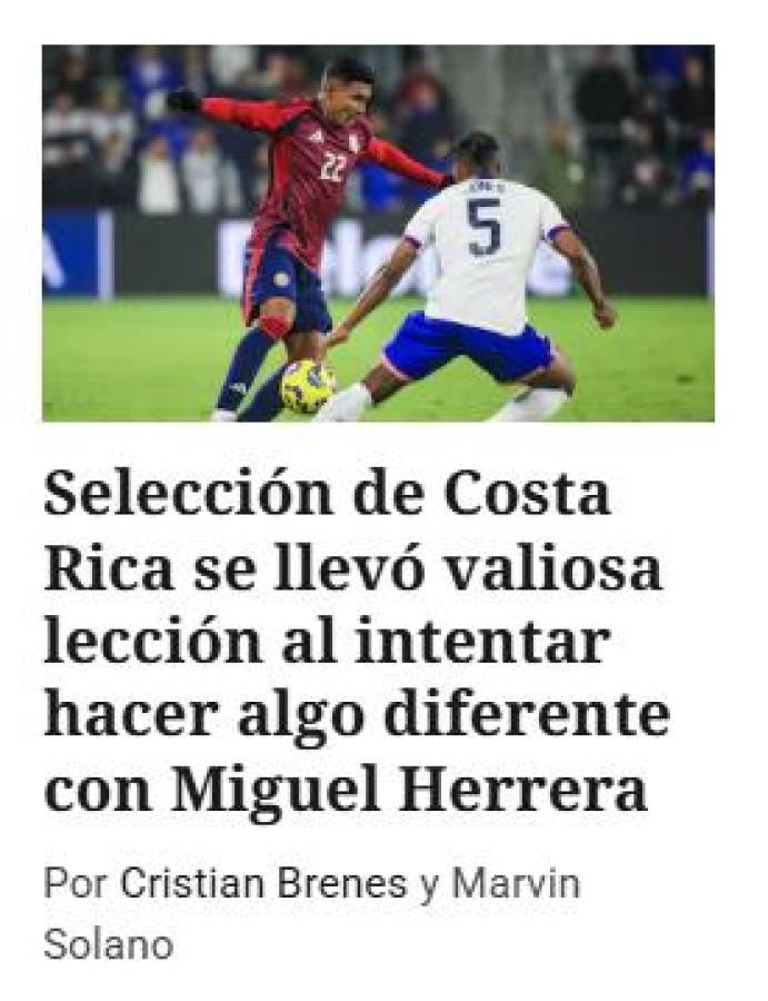 Miguel Herrera debuta con derrota en Costa Rica y esto dicen los medios
