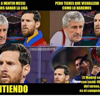 Memes celebran al campeón Real Madrid, pero destrozan al Barcelona