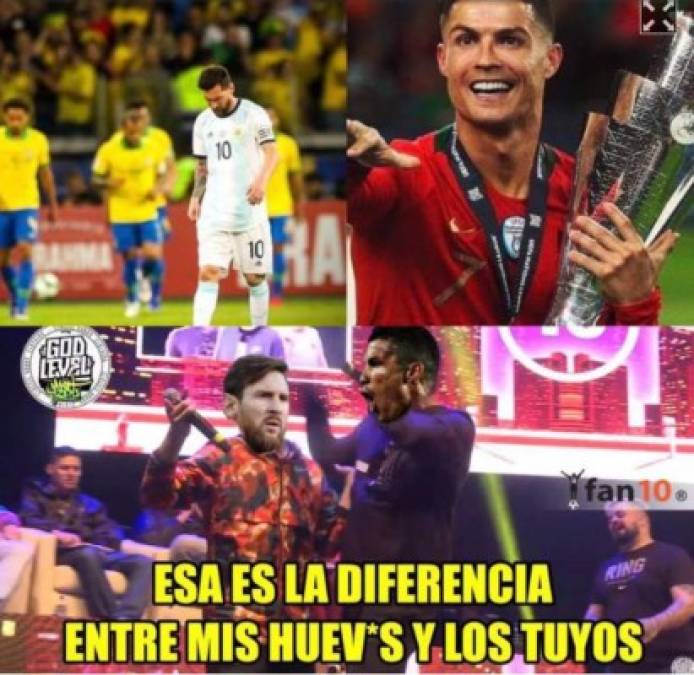 Messi es víctima de memes tras la eliminación de Argentina de la Copa América a manos de Brasil