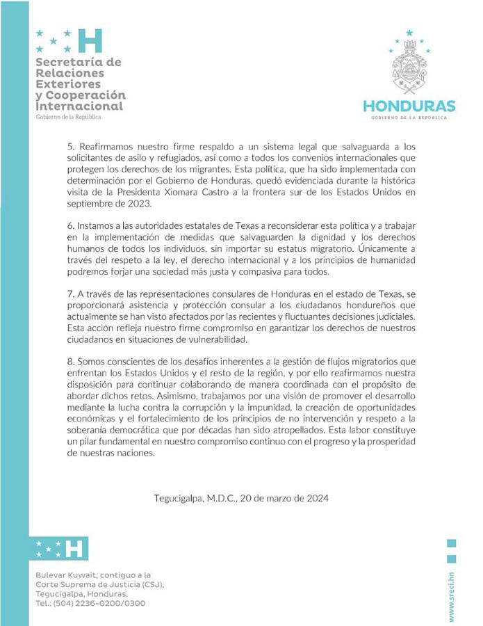 Cancillería preocupada por Ley SB4 que atenta contra migrantes irregulares en Texas
