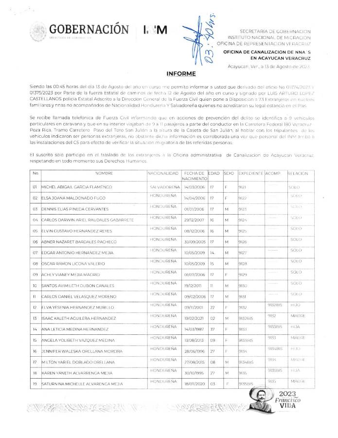 Detienen a 72 migrantes en Veracruz, México