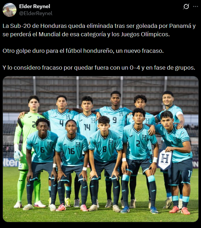Bochorno No ven una: Prensa explota tras eliminación de Honduras en Premundial Sub-20 de Concacaf