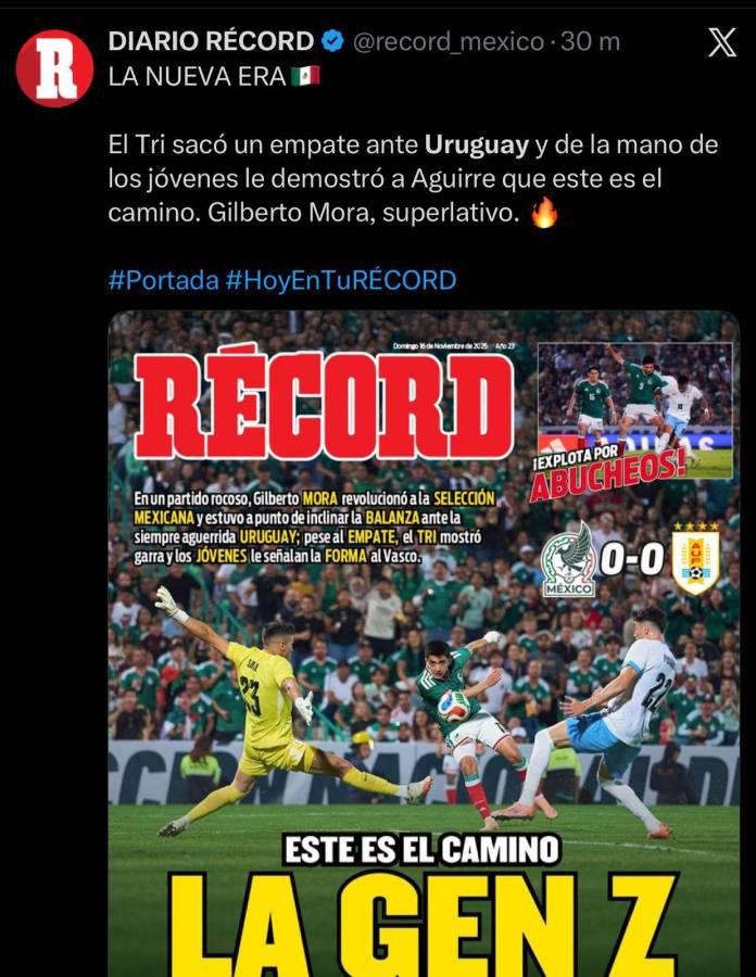 Vergüenza No pueden con Conmebol: Reacción de la prensa tras empate de México vs Uruguay