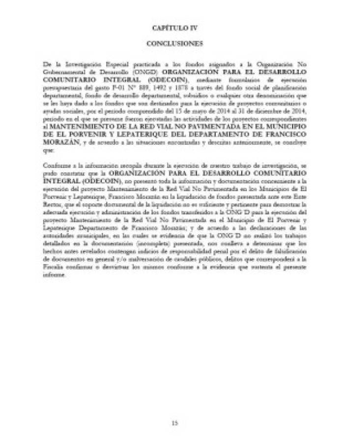 Tribunal Superior de Cuentas no halló ni obras ni ONG en auditorías