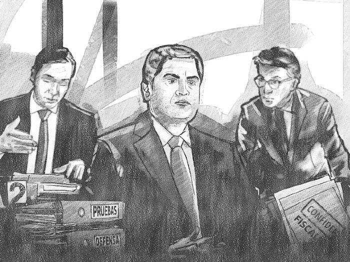 Fiscalía y abogados a audiencia CIPA ante el juez Castel