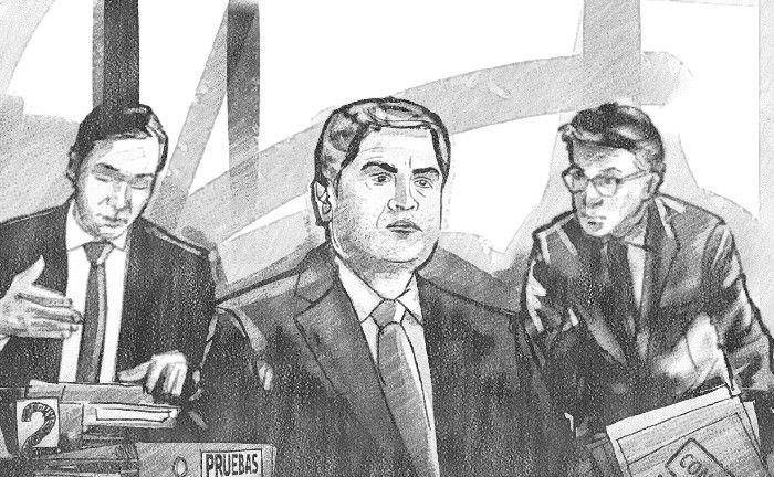 Fiscalía y abogados a audiencia CIPA ante el juez Castel