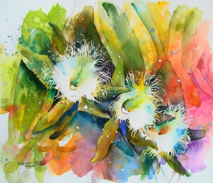 Román Murillo pinta el orgullo de ser hondureño